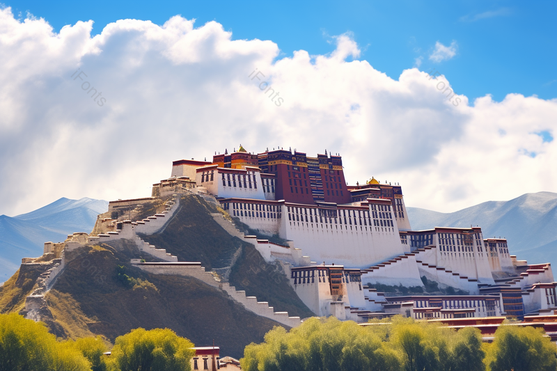西藏拉萨布达拉宫摄影,高清,摄影图,摄影图片,图片大全,摄影图免费下载
